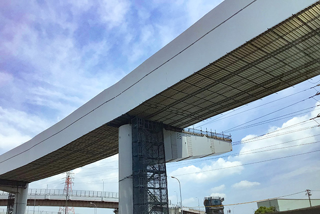 橋梁足場1